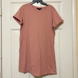 Blush pink forever 21 tshirt dress